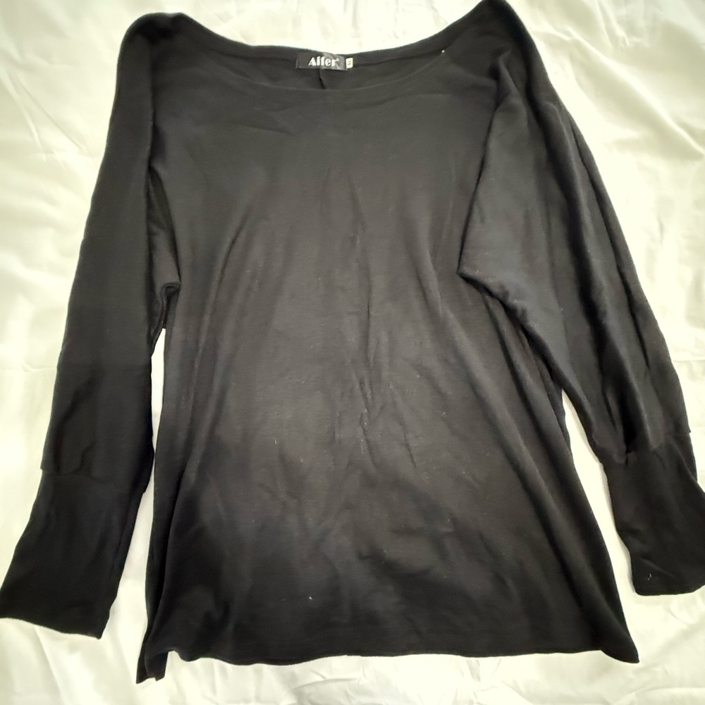 Alfani Black Long Sleeve Women's Top